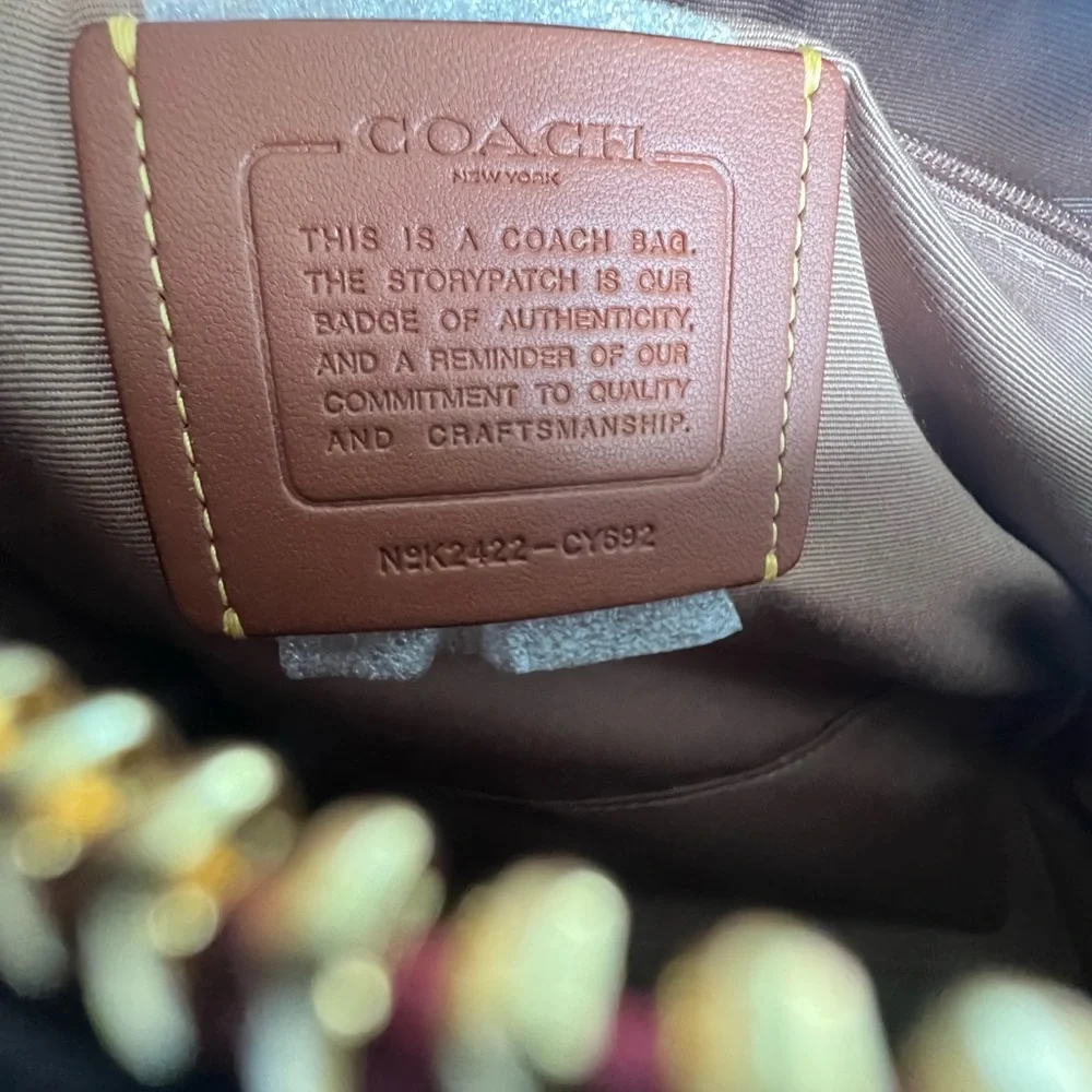 Coach Rowan Satchel With Cherry Print With Matching Wallet